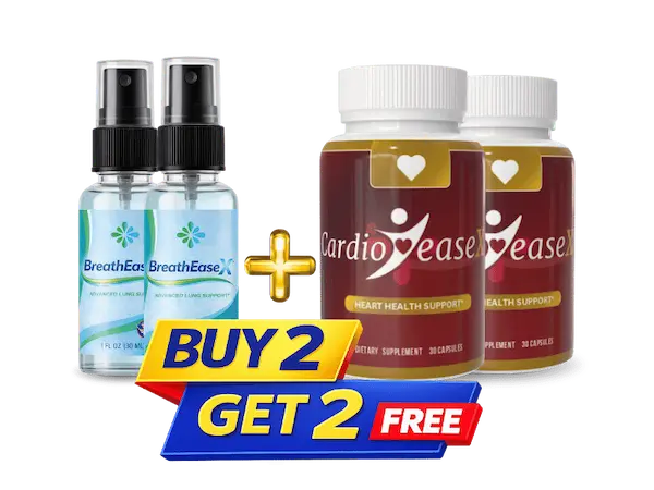 BreathEaseX 4 bottle pack